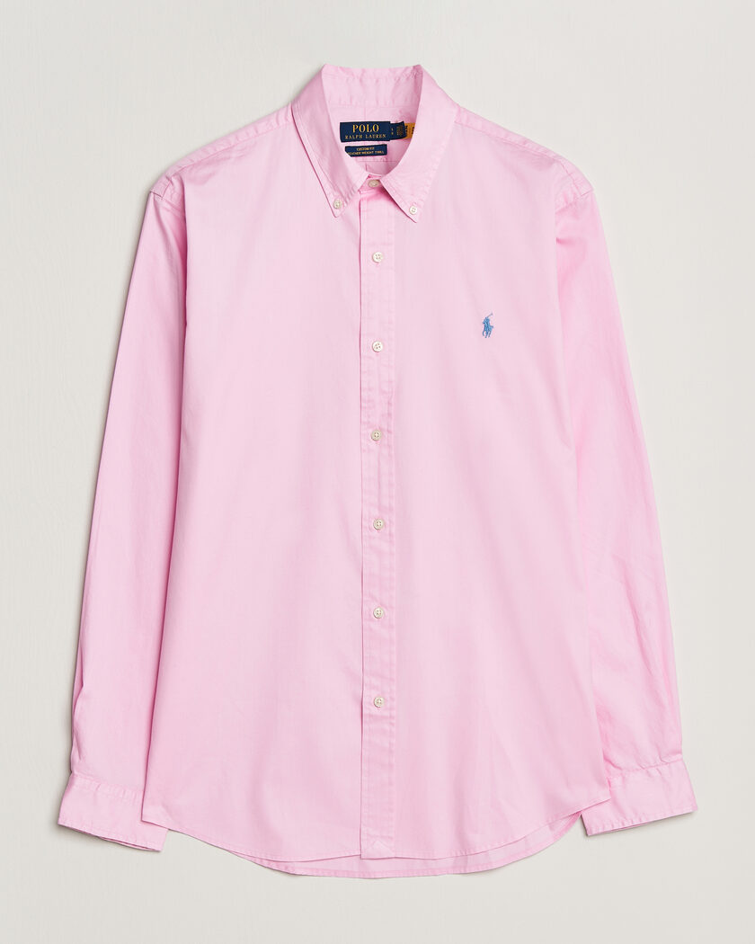 Polo Ralph Lauren Custom Fit Garment Twill Shirt Carmel Pink – Roze