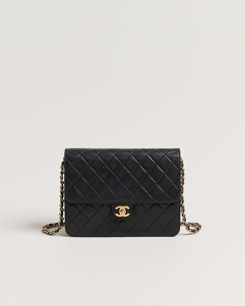 Chanel Pre-Owned Single Flap Bag Black – Zwart