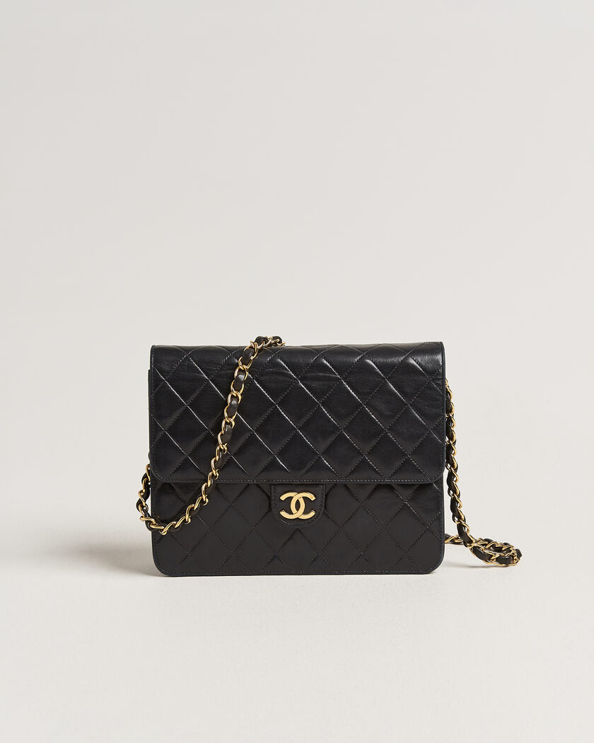  Chanel Pre-Owned Single Flap Bag Black – Zwart
