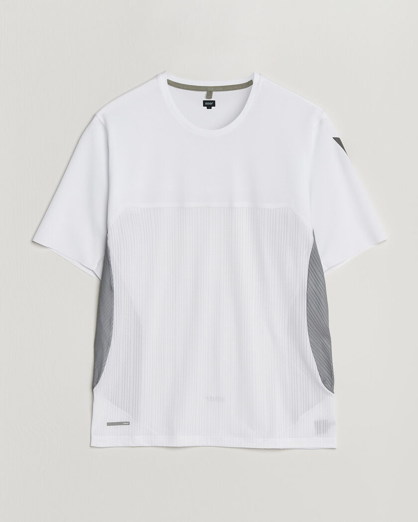 SOAR Running Hot Weather Tee White/Silver – Meerkleurig