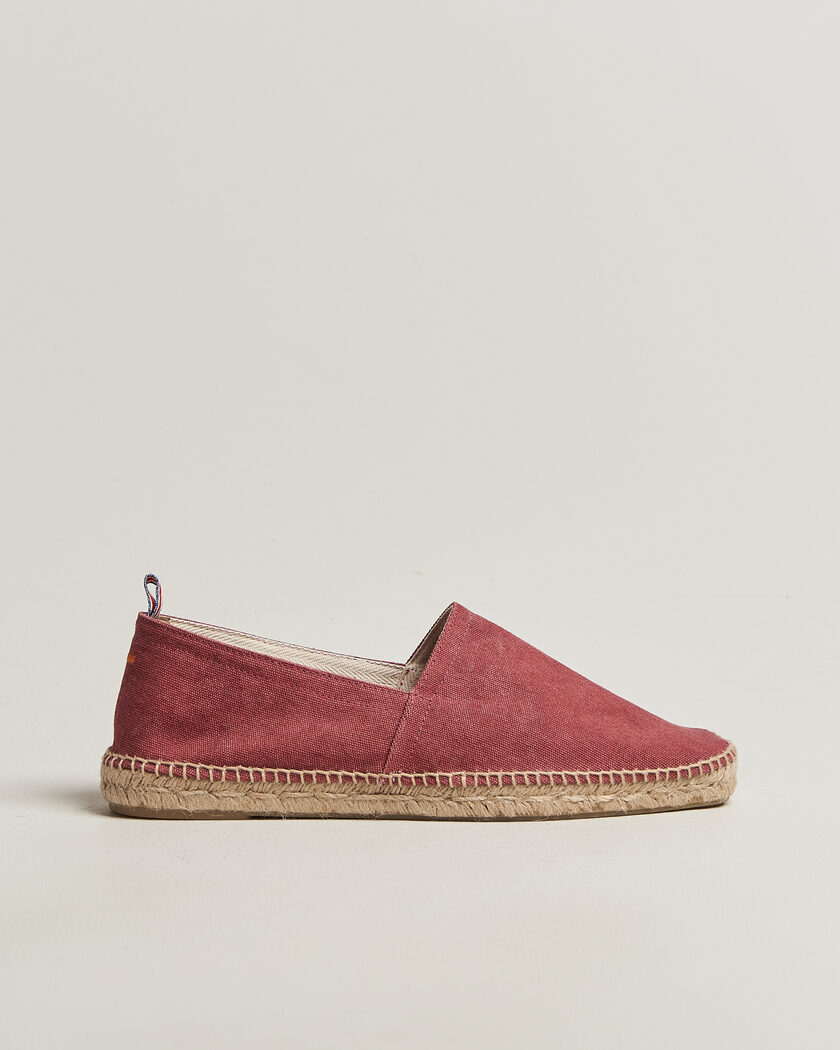Castañer Pablo Washed Canvas Espadrilles Merlot – Rood