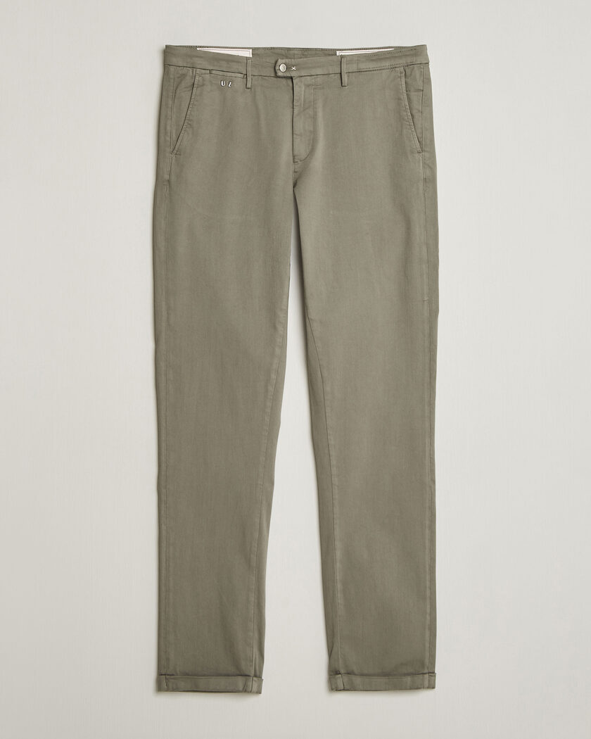 Tramarossa Luis Superstrech Cotton Chino Aloe – Groen