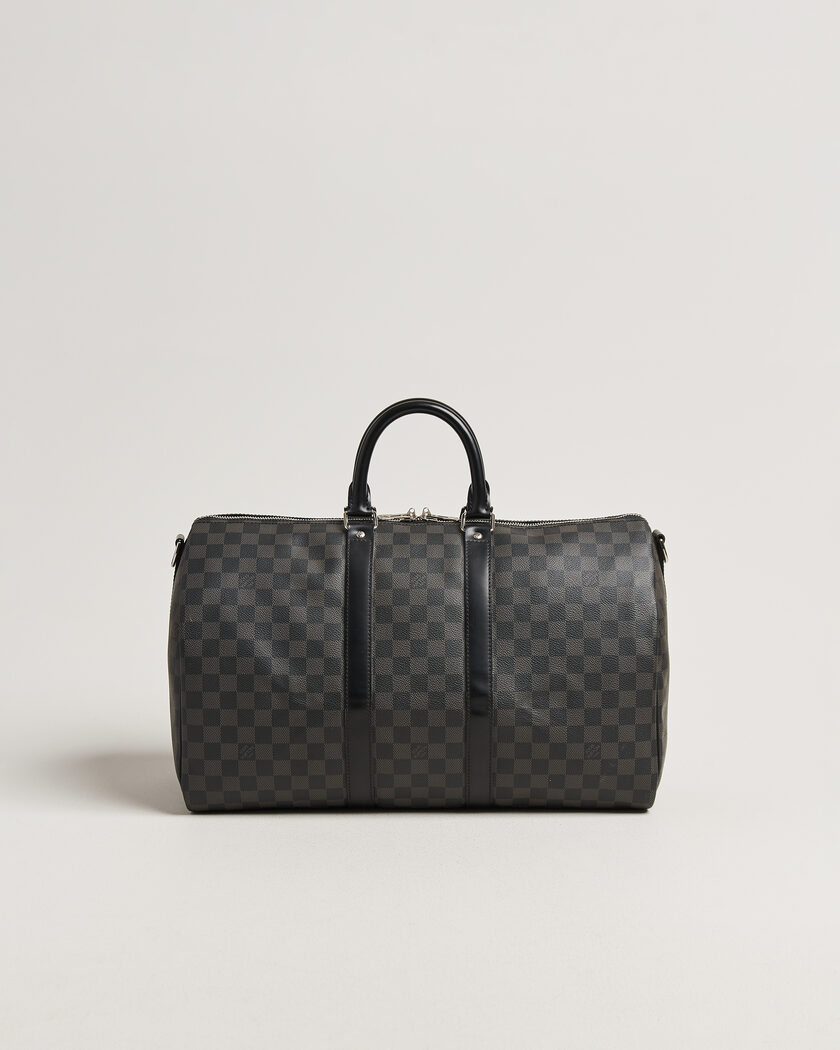 Louis Vuitton Pre-Owned Keepall Bandouliére 45 Damier Graphite – Grijs