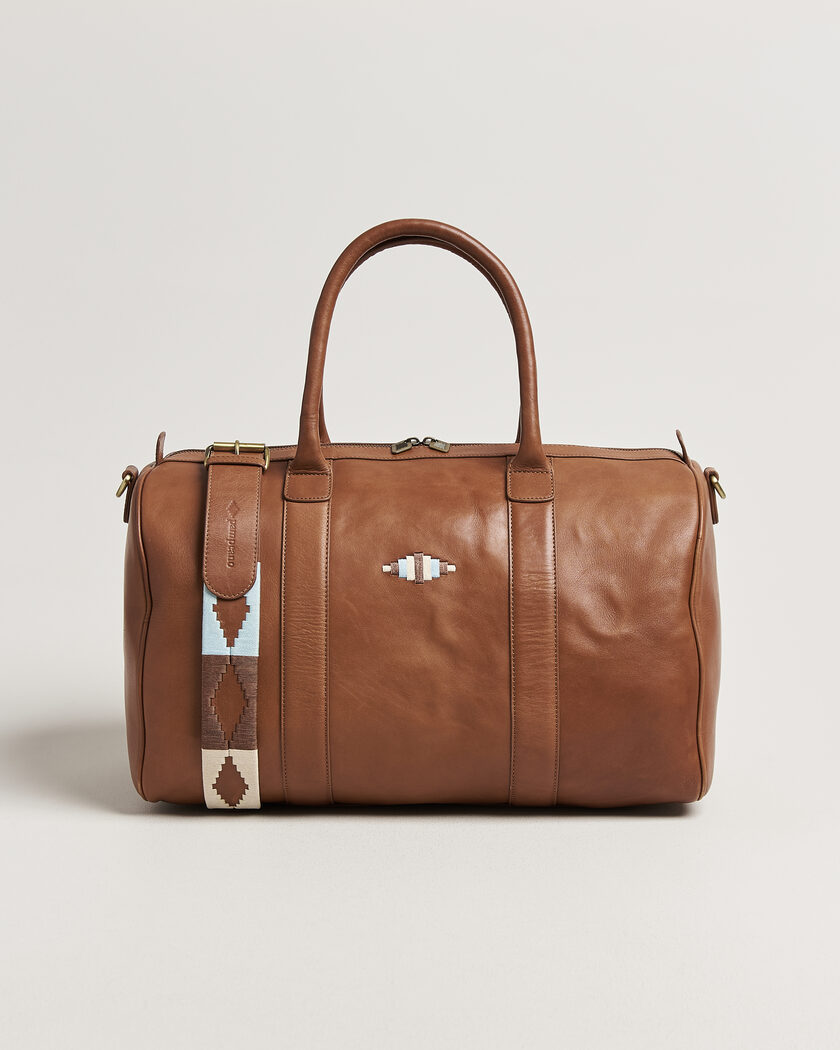 Pampeano Varon Small Leather Weekend Bag Tan – Bruin