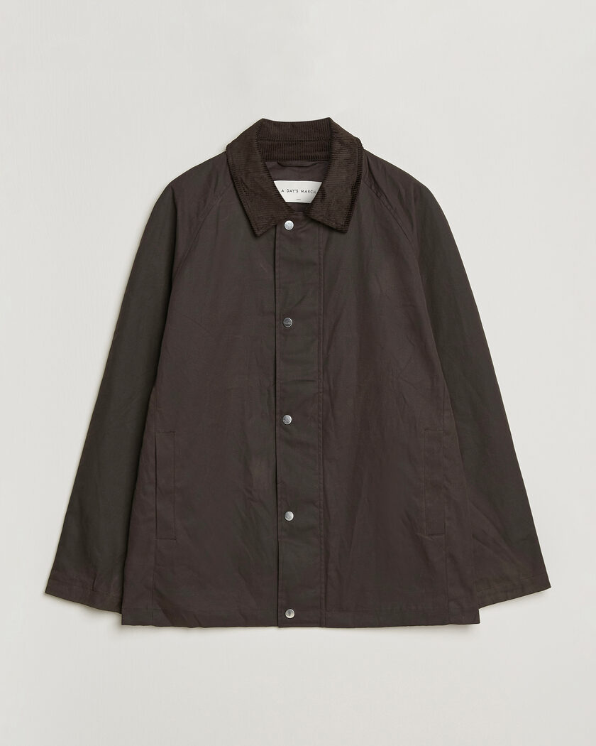 A Day's March Limestone Waxed Jacket Dark Brown – Bruin