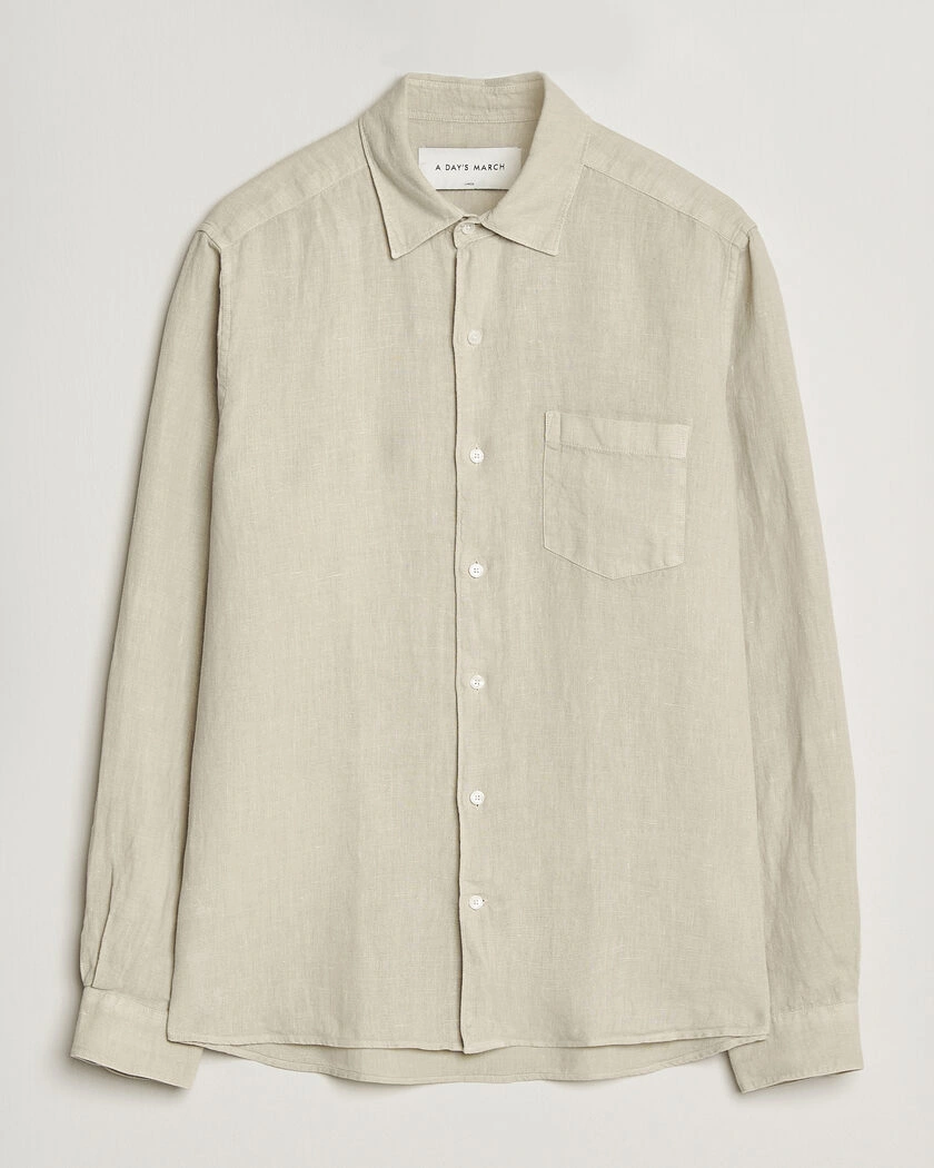 A Day's March Daintree Linen Shirt Moonstruck – Beige