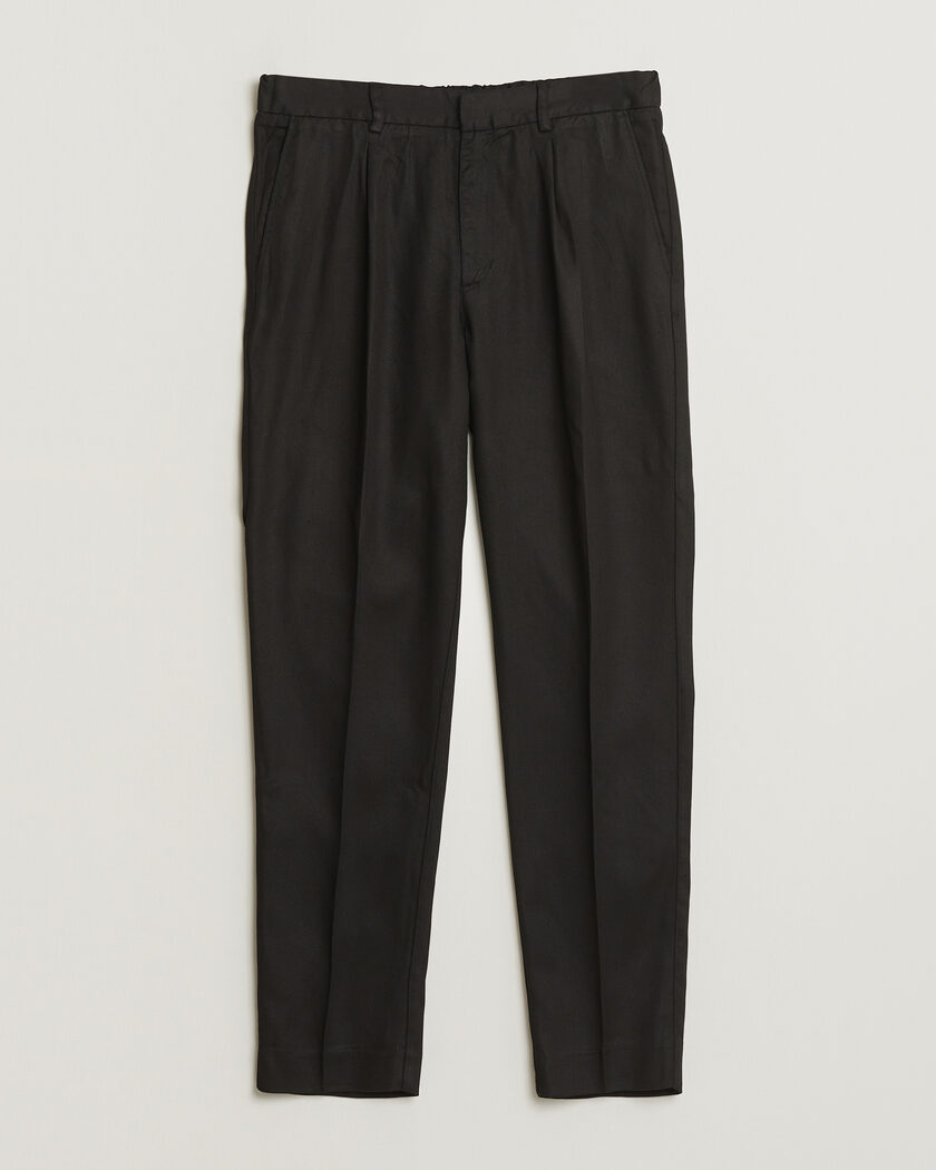 A Day's March Smart Lyocell Trousers Black – Zwart