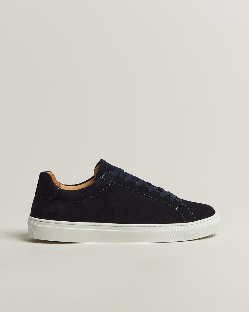 A Day's March Marching Suede Sneaker Navy – Blauw