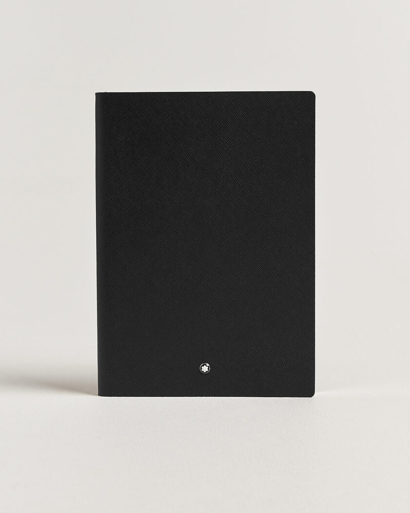 Montblanc Sartorial Leather Medium Notebook, Lined Black – Zwart