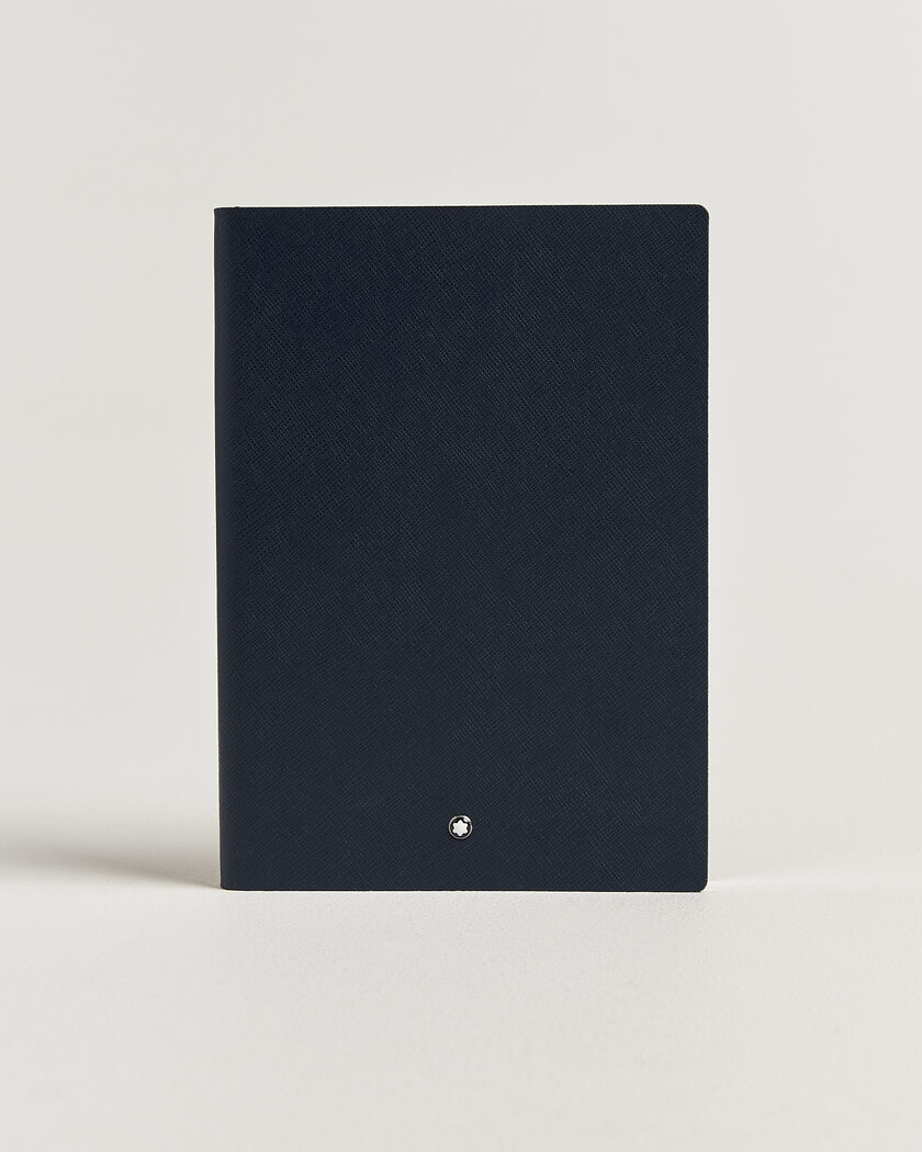Montblanc Sartorial Leather Medium Notebook, Lined Blue – Blauw