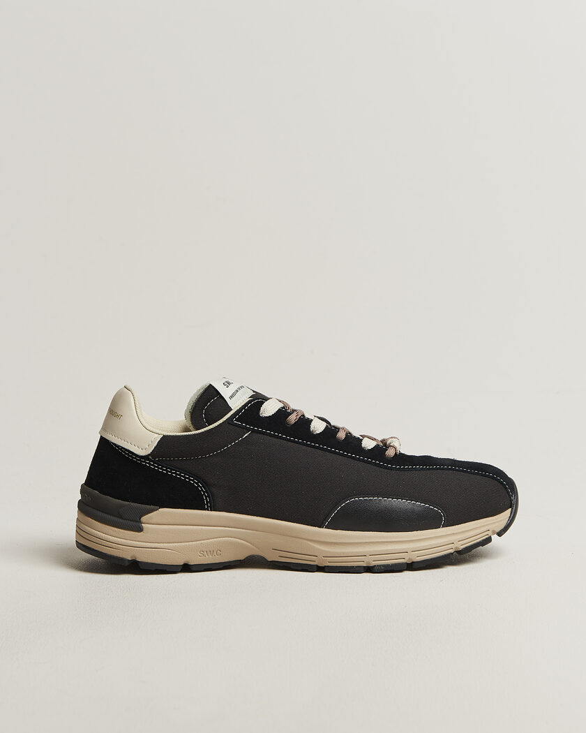 Stepney Workers Club Legion Suede Twill Sneaker Black – Zwart