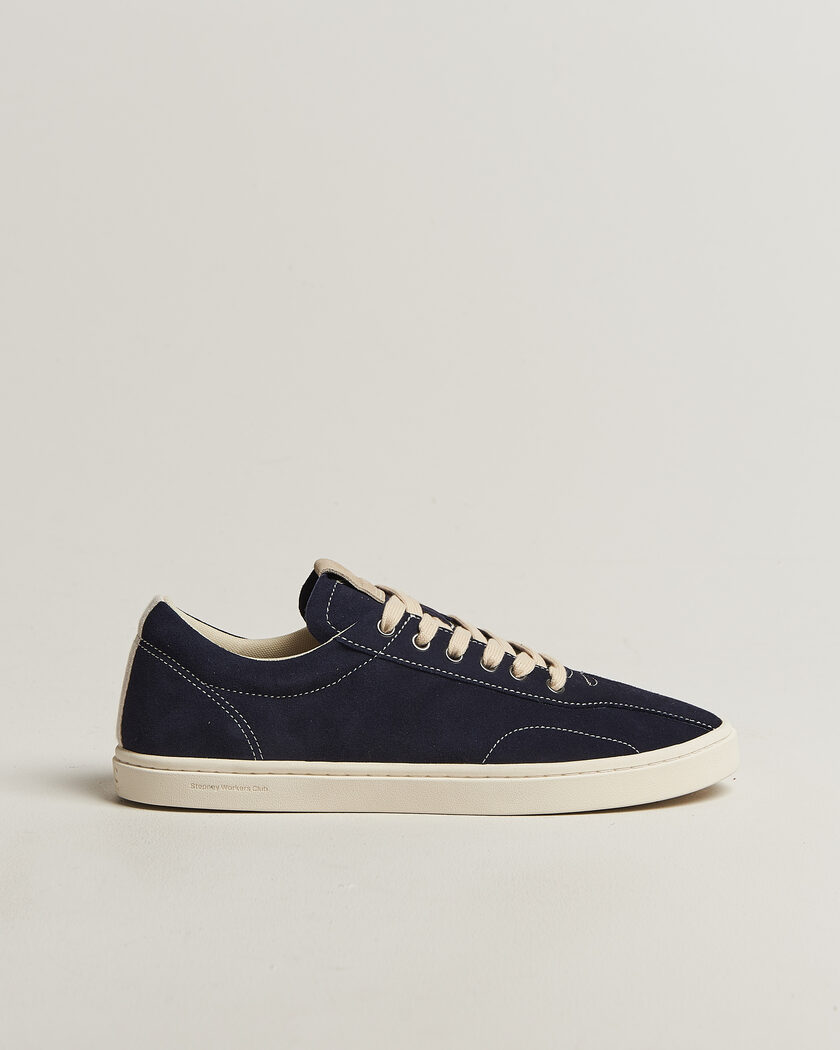 Stepney Workers Club Surma Suede Sneaker Navy – Blauw
