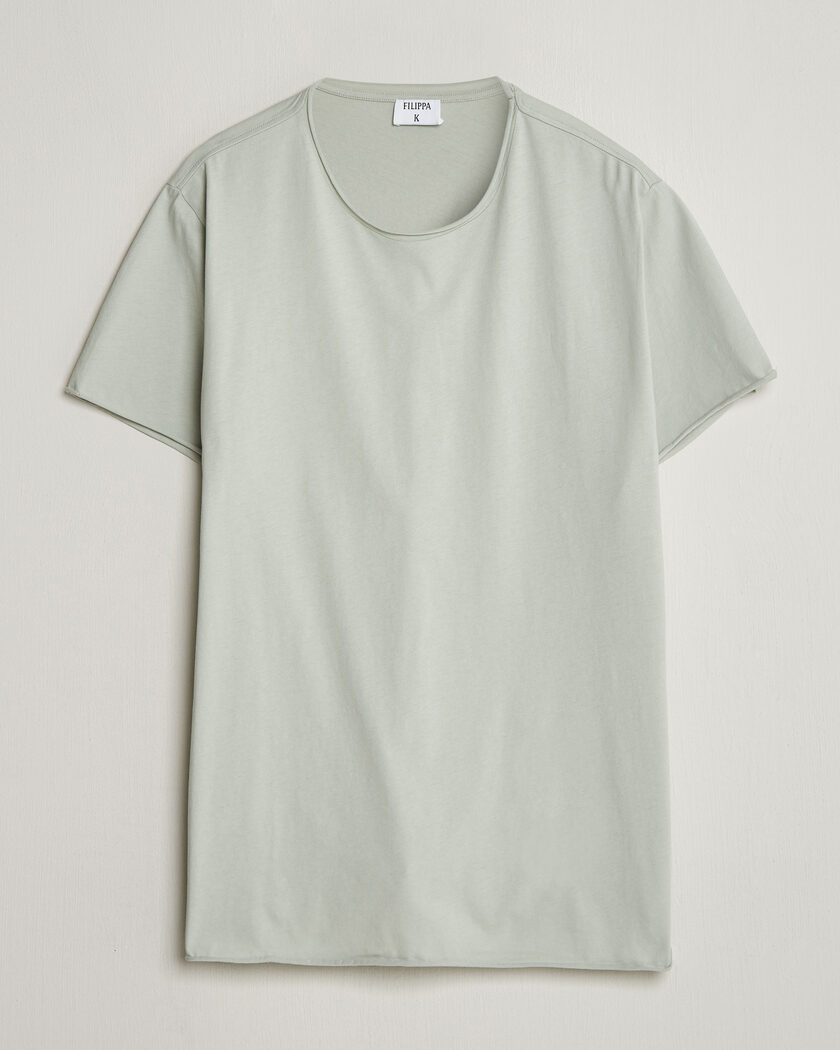 Filippa K Roll Neck Crew Neck T-Shirt Silver Grey – Grijs