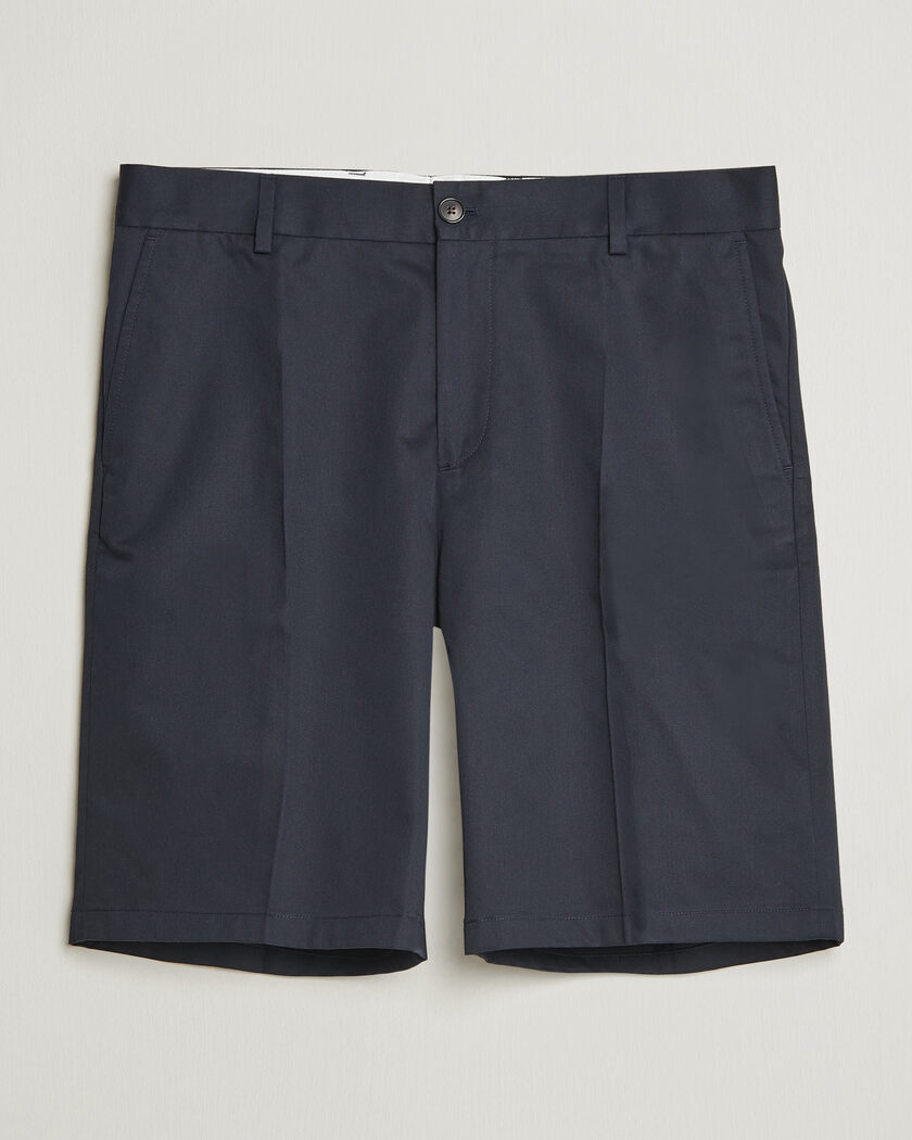 Filippa K Tailored Cotton Chino Shorts Navy – Blauw