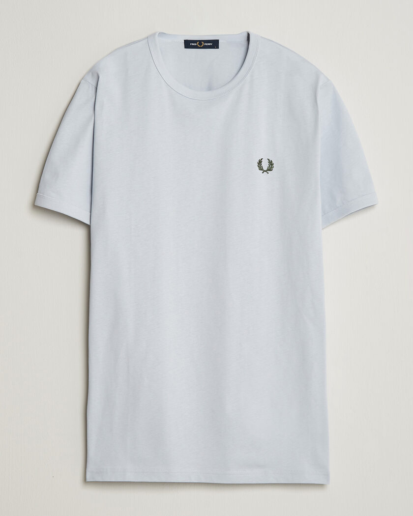 Fred Perry Ringer T-Shirt Dusky Blue – Blauw