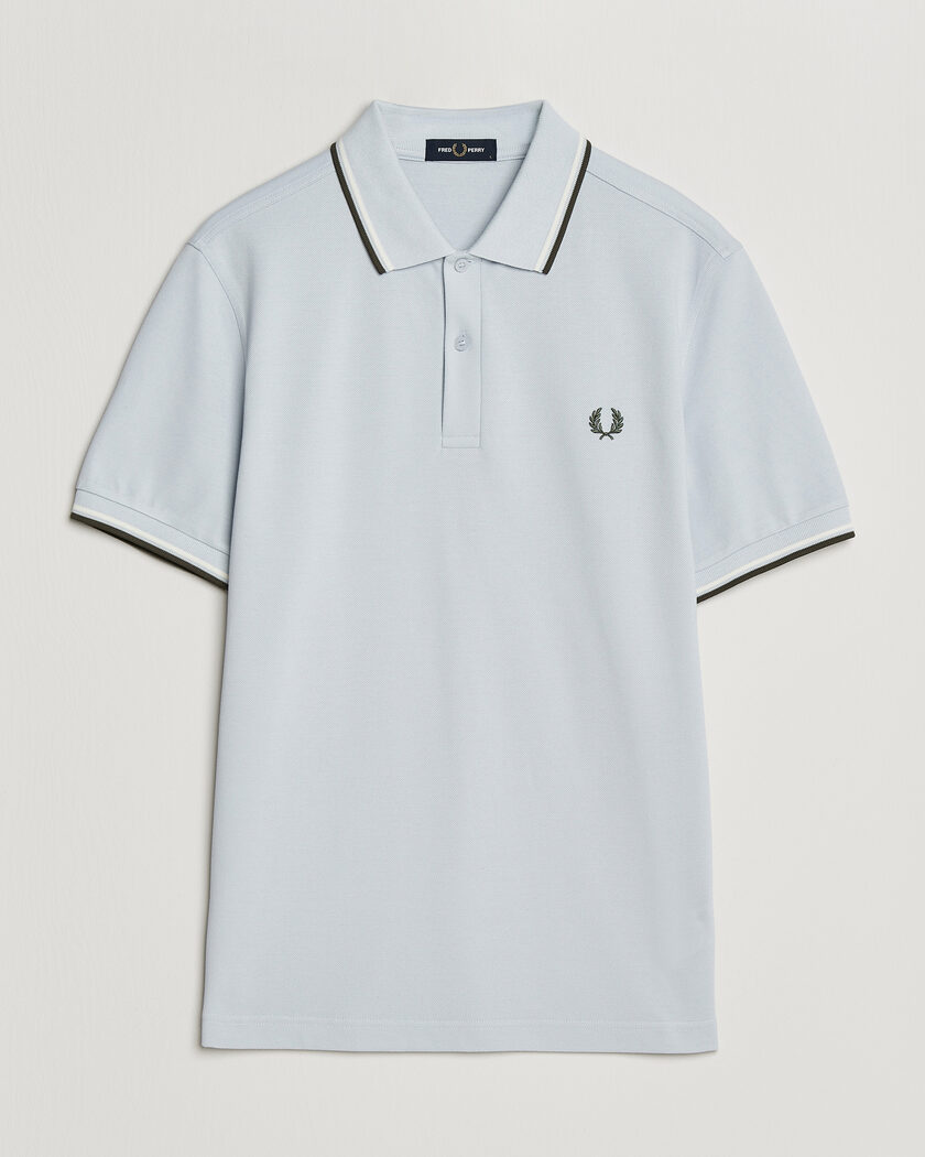 Fred Perry Twin Tipped Polo Shirt Dusky Blue – Blauw