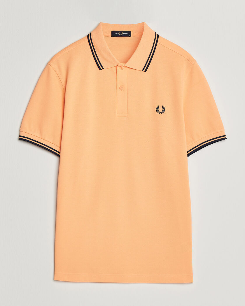 Fred Perry Twin Tipped Polo Shirt Peach – Oranje