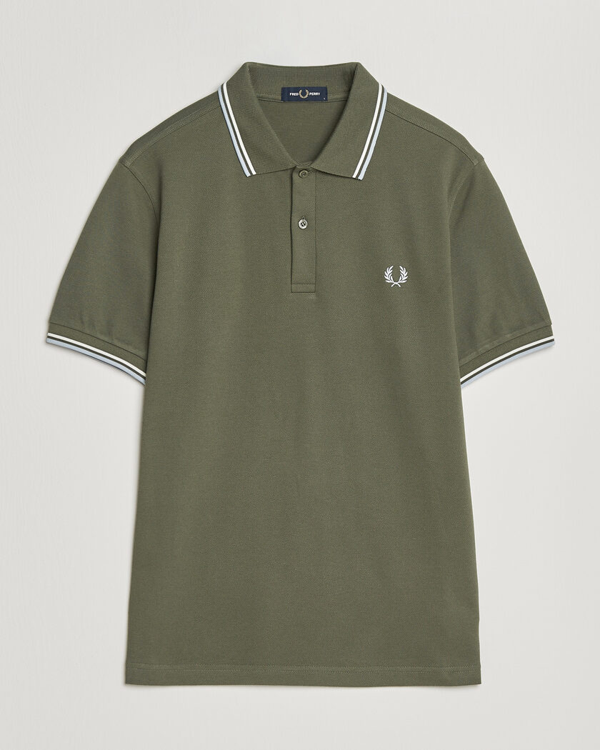 Fred Perry Twin Tipped Polo Shirt Laurel Wreath Green – Groen