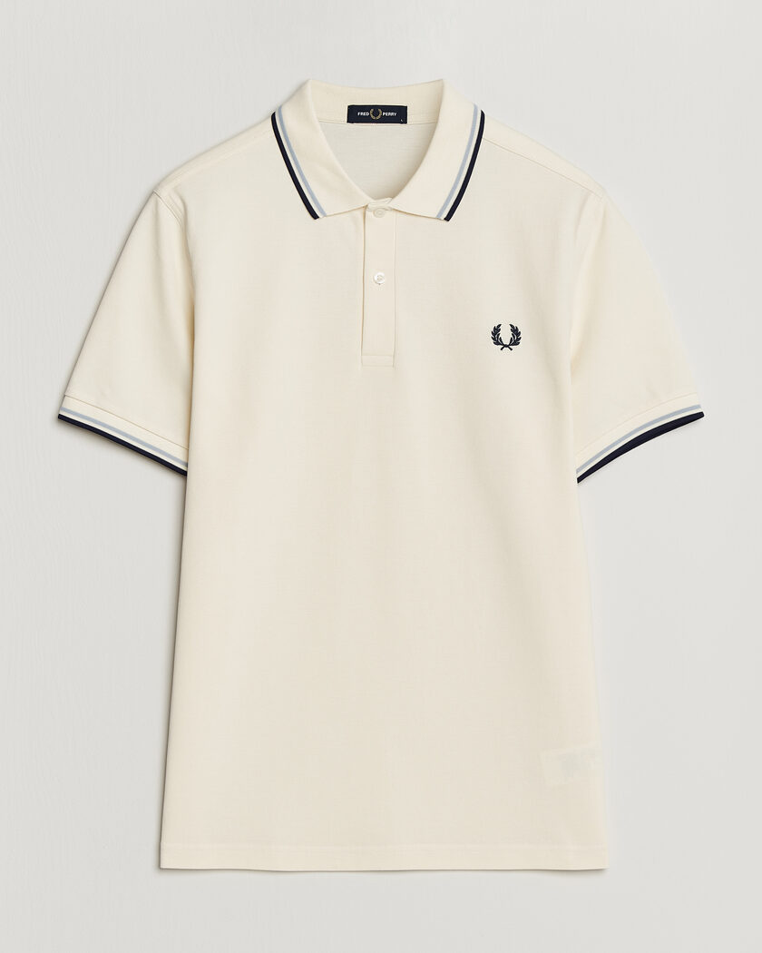 Fred Perry Twin Tipped Polo Shirt Ecru – Wit