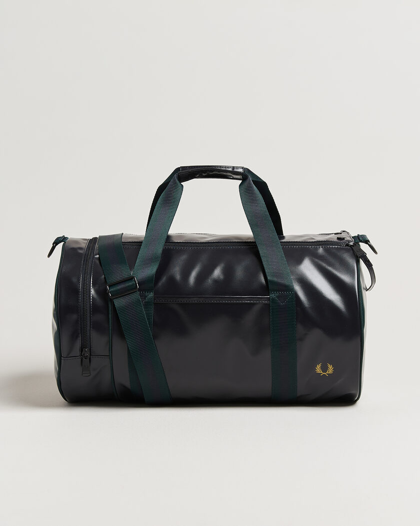 Fred Perry Classic Barrel Bag Navy/Grassroots Green – Groen