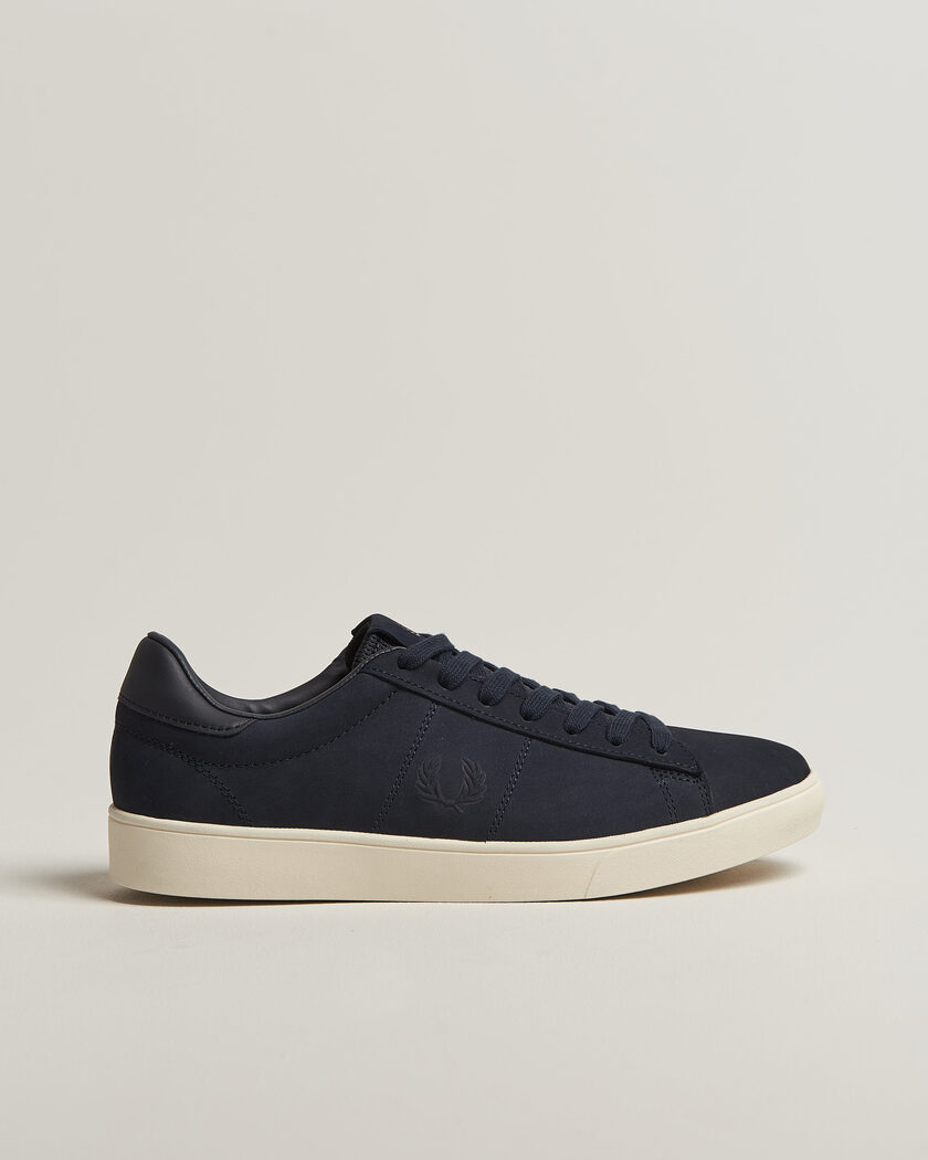 Fred Perry Spencer Nubuck Sneaker Navy – Blauw