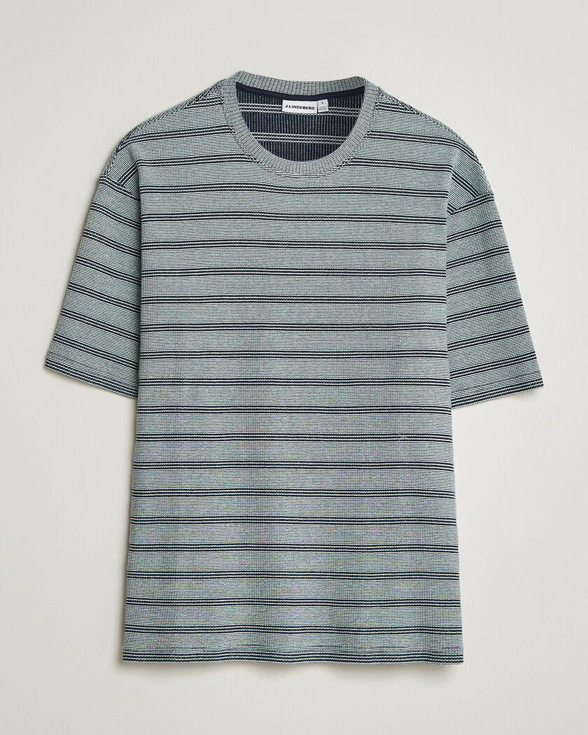 J.Lindeberg Jose Jacquard T-Shirt Estate Blue – Blauw
