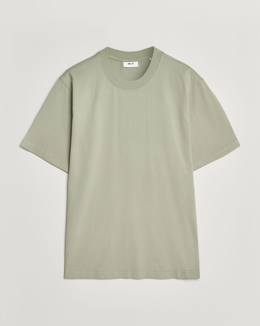 NN07 Adam Crew Neck T-Shirt Sage Green – Groen