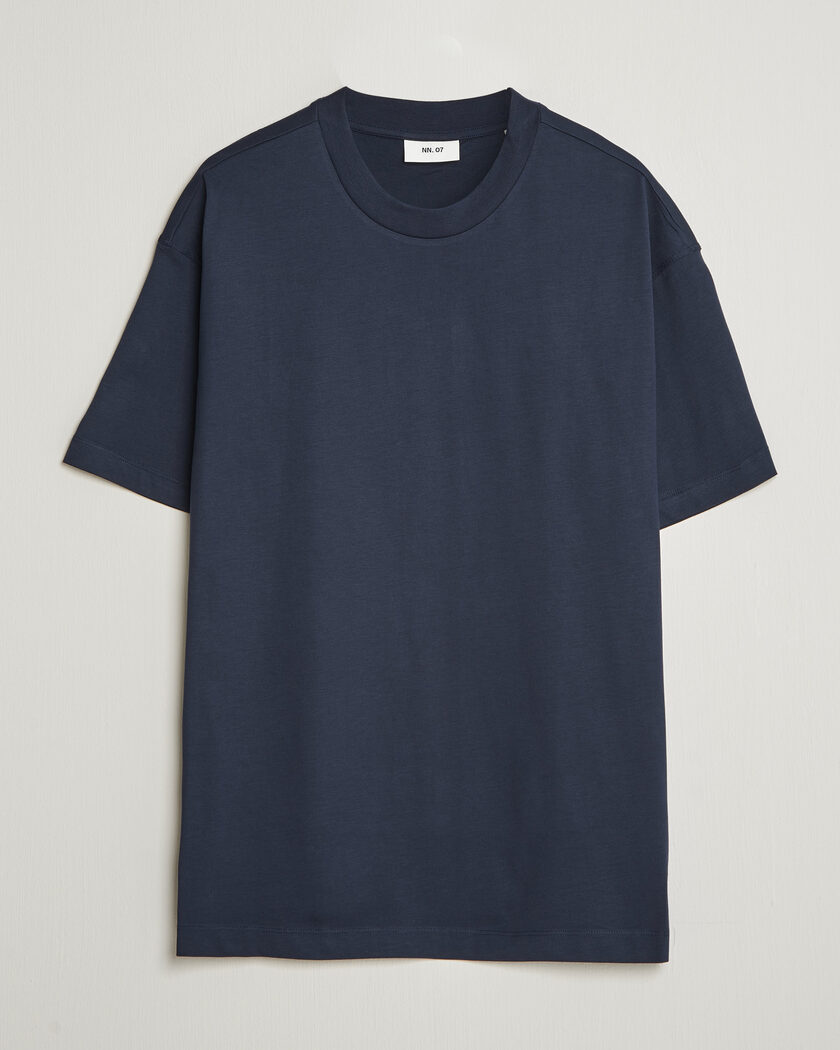 NN07 Lionel Suvin Cotton Crew Neck T-Shirt Navy Blue – Blauw