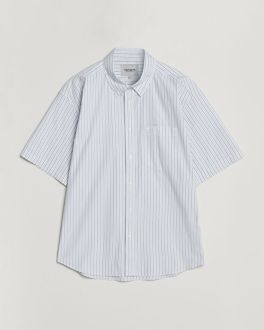 Carhartt WIP Short Sleeve Keene Cotton/Poplin Shirt White – Meerkleurig