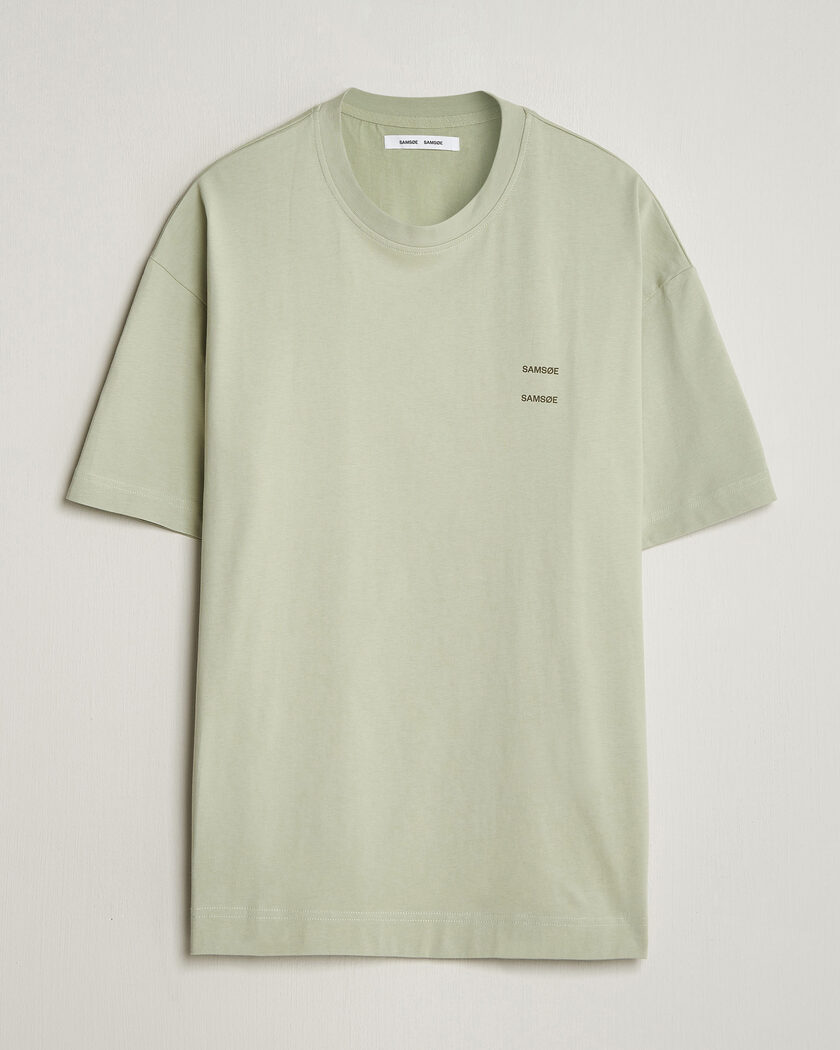 Samsøe Samsøe Joel Organic Cotton T-Shirt Desert Sage – Groen