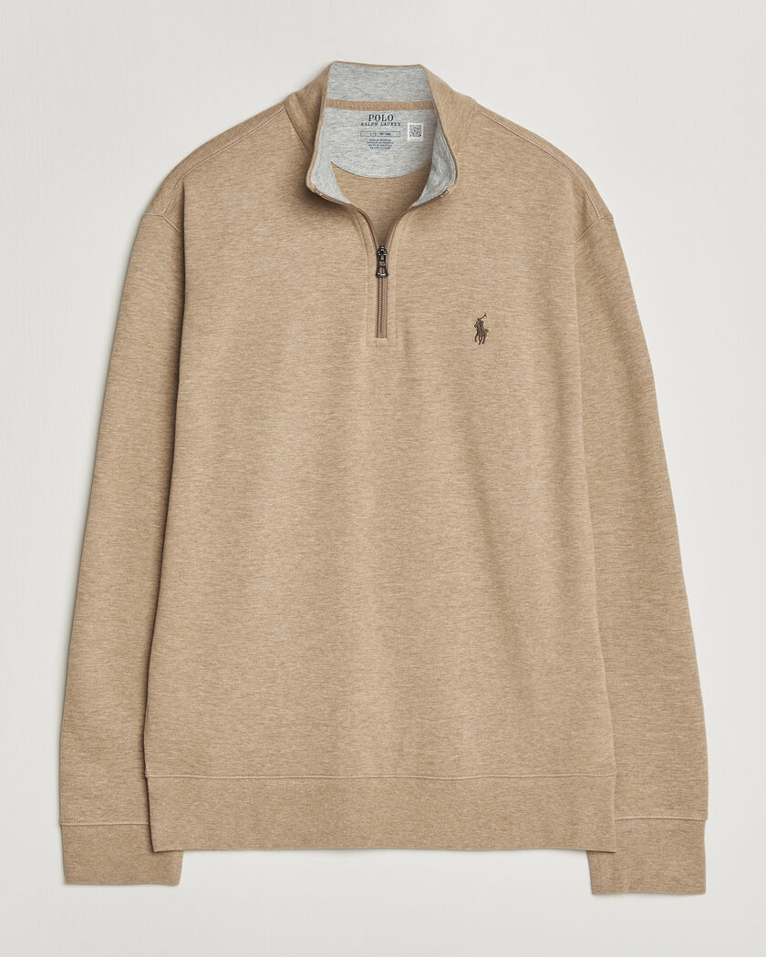 Polo Ralph Lauren Double Knit Half Zip Warm Brown – Bruin