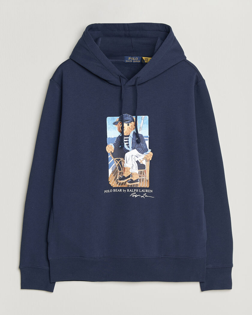 Polo Ralph Lauren Newport Bear Hoodie Navy – Blauw