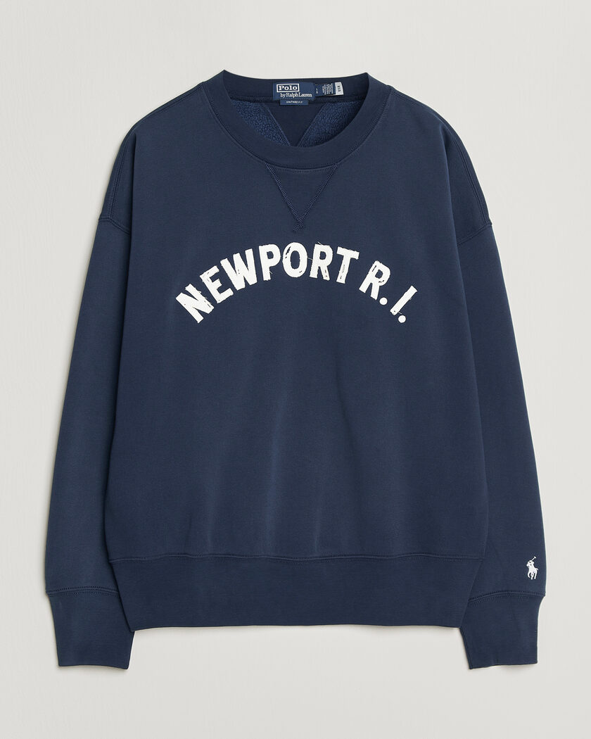 Polo Ralph Lauren RL Printed Sweatshirt Newport Navy – Blauw