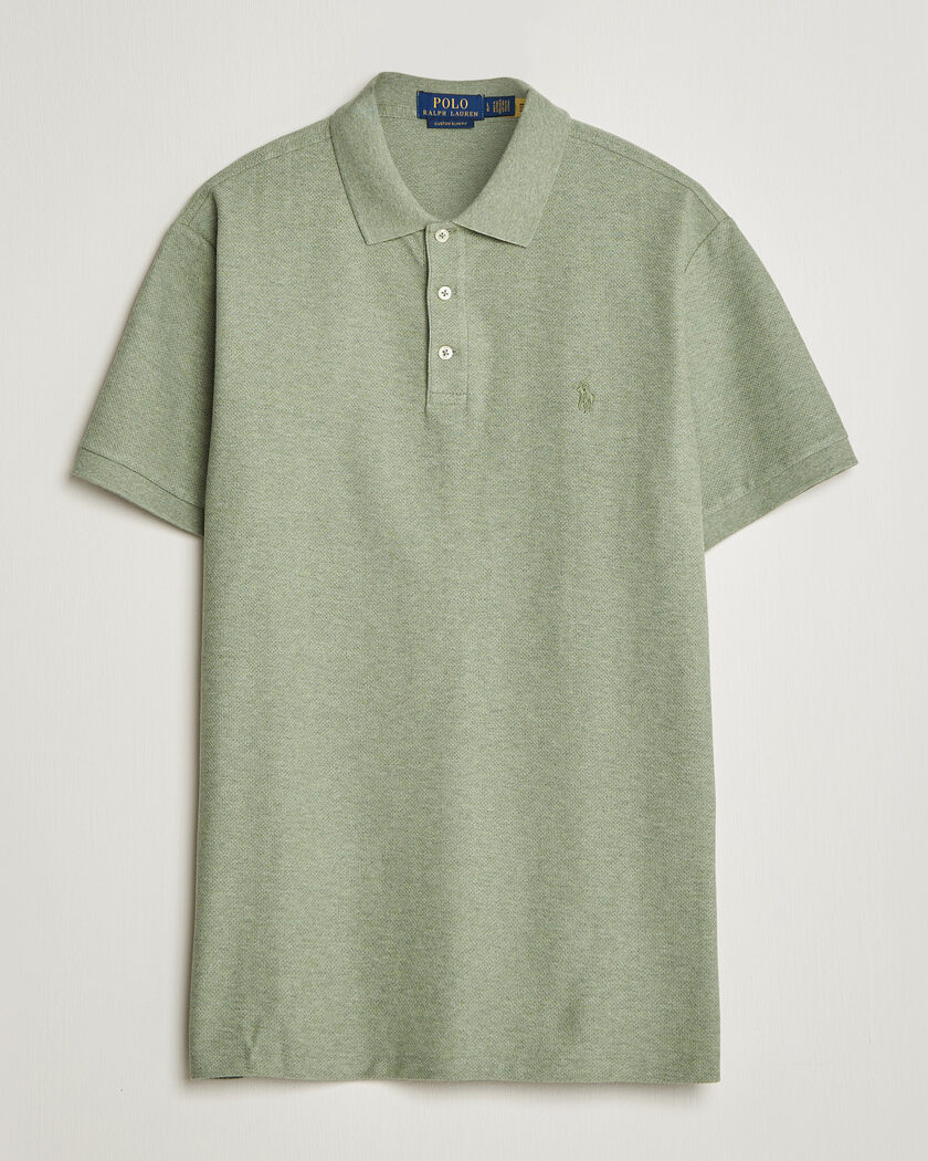 Polo Ralph Lauren Honeycomb Texture Polo Greenery Heather – Groen