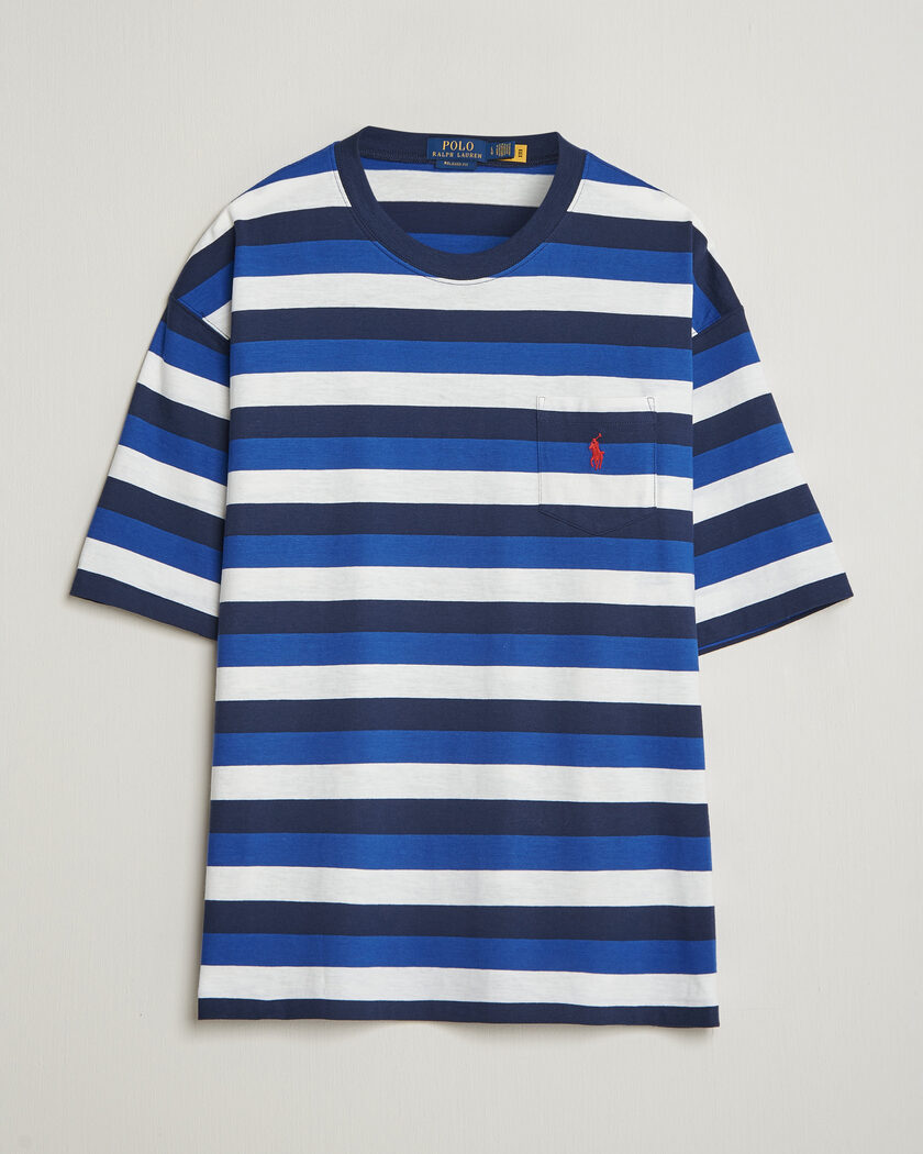 Polo Ralph Lauren Striped Pocket Tee Newport Navy Multi – Meerkleurig