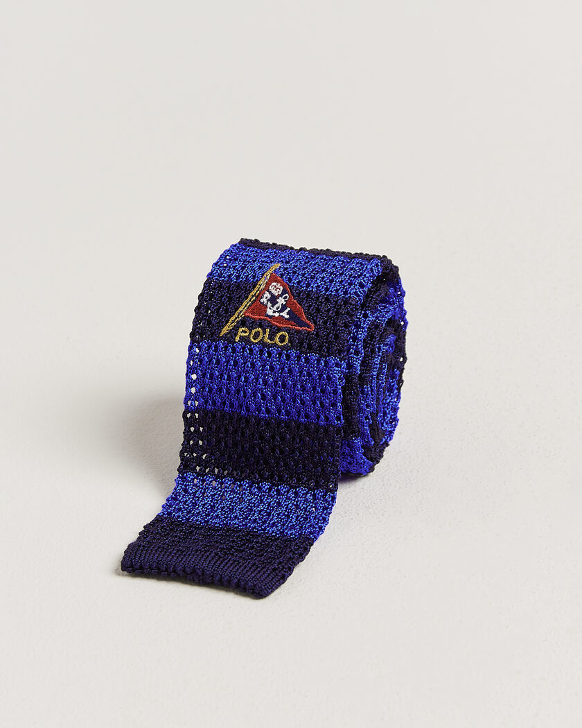 Polo Ralph Lauren Club Stripe Naval Tie Navy/Black – Blauw