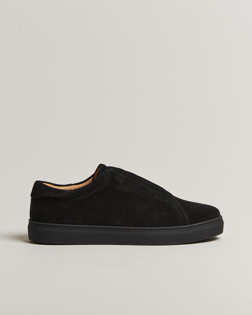 Myrqvist Alnö Monochrome II Sneakers Black Suede – Zwart