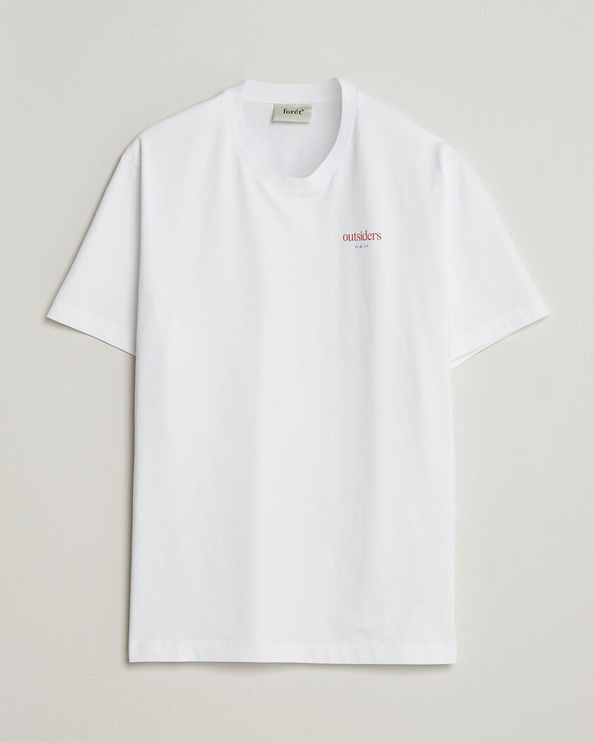 Forét To Do Back Print T-Shirt White – Wit