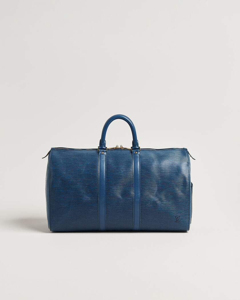 Louis Vuitton Pre-Owned Keepall 45 Epi Leather Blue – Blauw