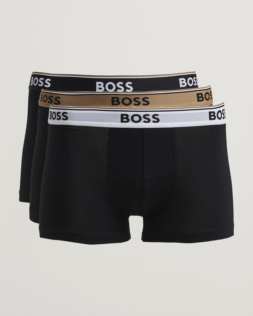 BOSS BLACK 3-Pack Trunk Black – Zwart