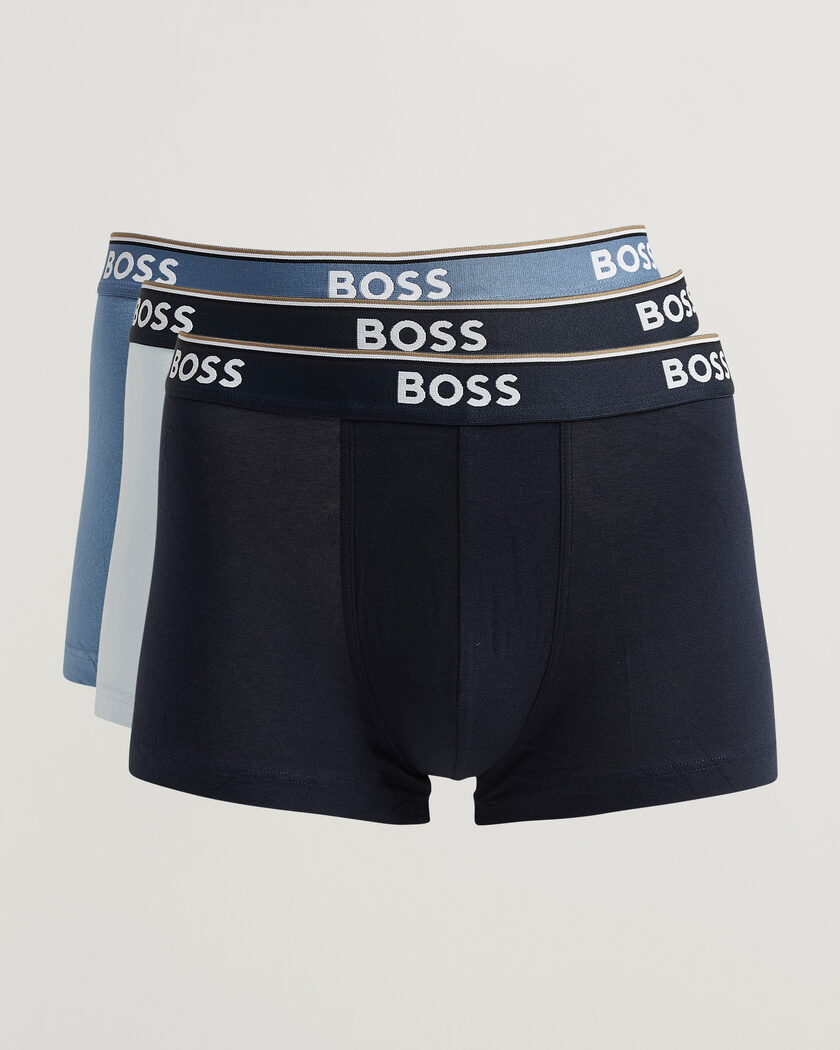 BOSS BLACK 3-Pack Trunk Navy/Blue/Light Blue – Blauw