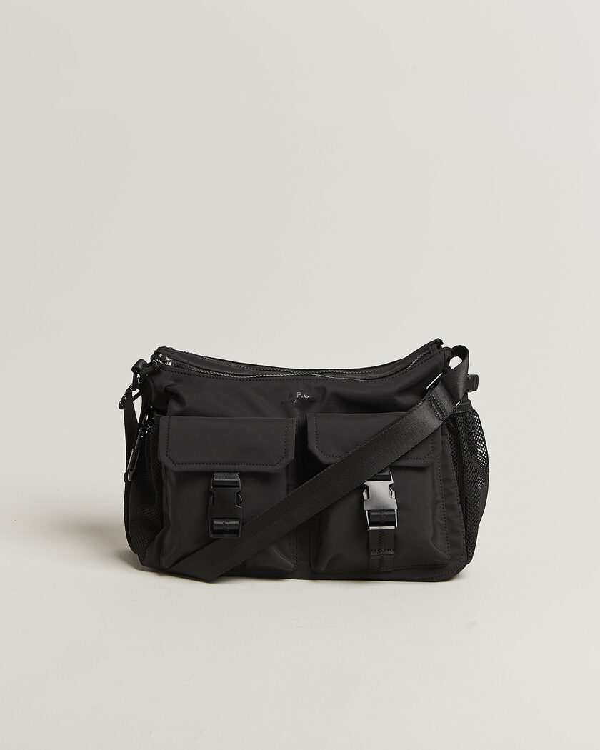 A.P.C. Trek Crossbody Bag Black – Zwart
