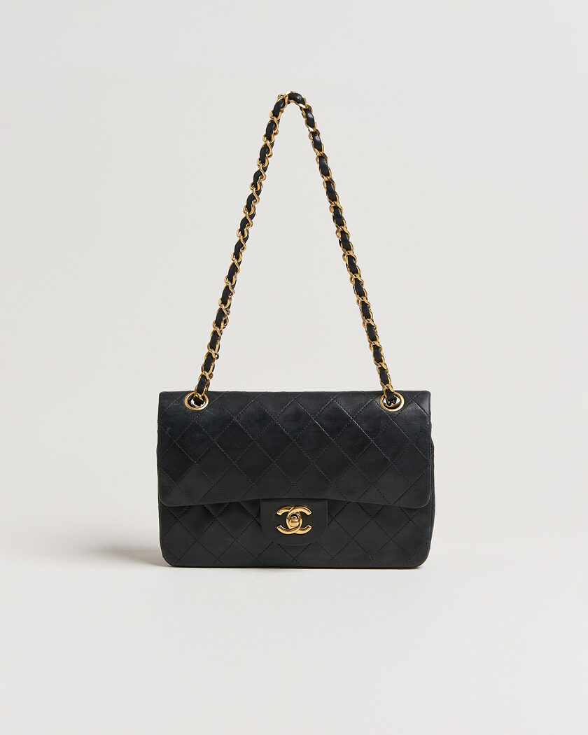 Chanel Pre-Owned Classic Small Double Flap Bag Black – Zwart