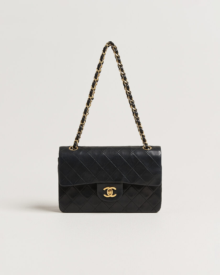 Chanel Pre-Owned Classic Small Double Flap Bag Black – Zwart
