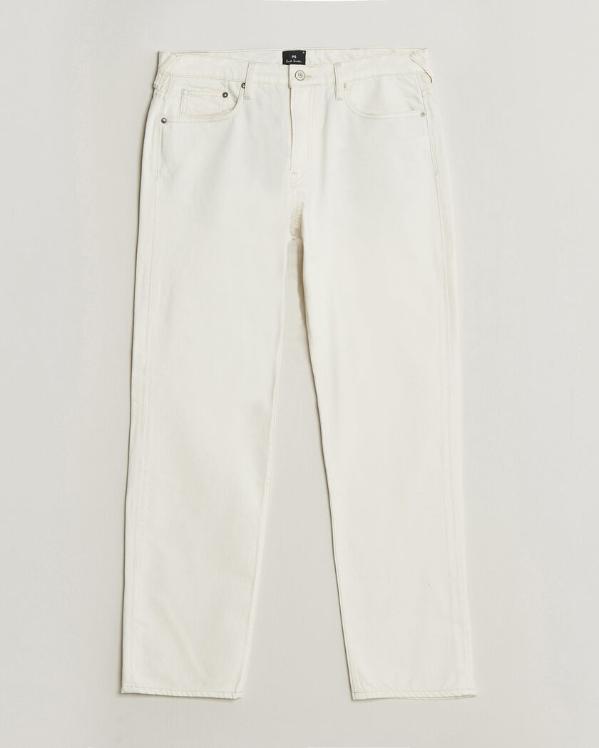 PS Paul Smith Relaxed Tapered Fit Jeans Off White – Wit