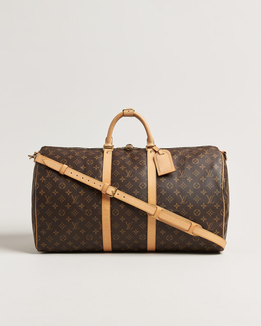 Louis Vuitton Pre-Owned Keepall 55 Bandouliére Monogram – Bruin