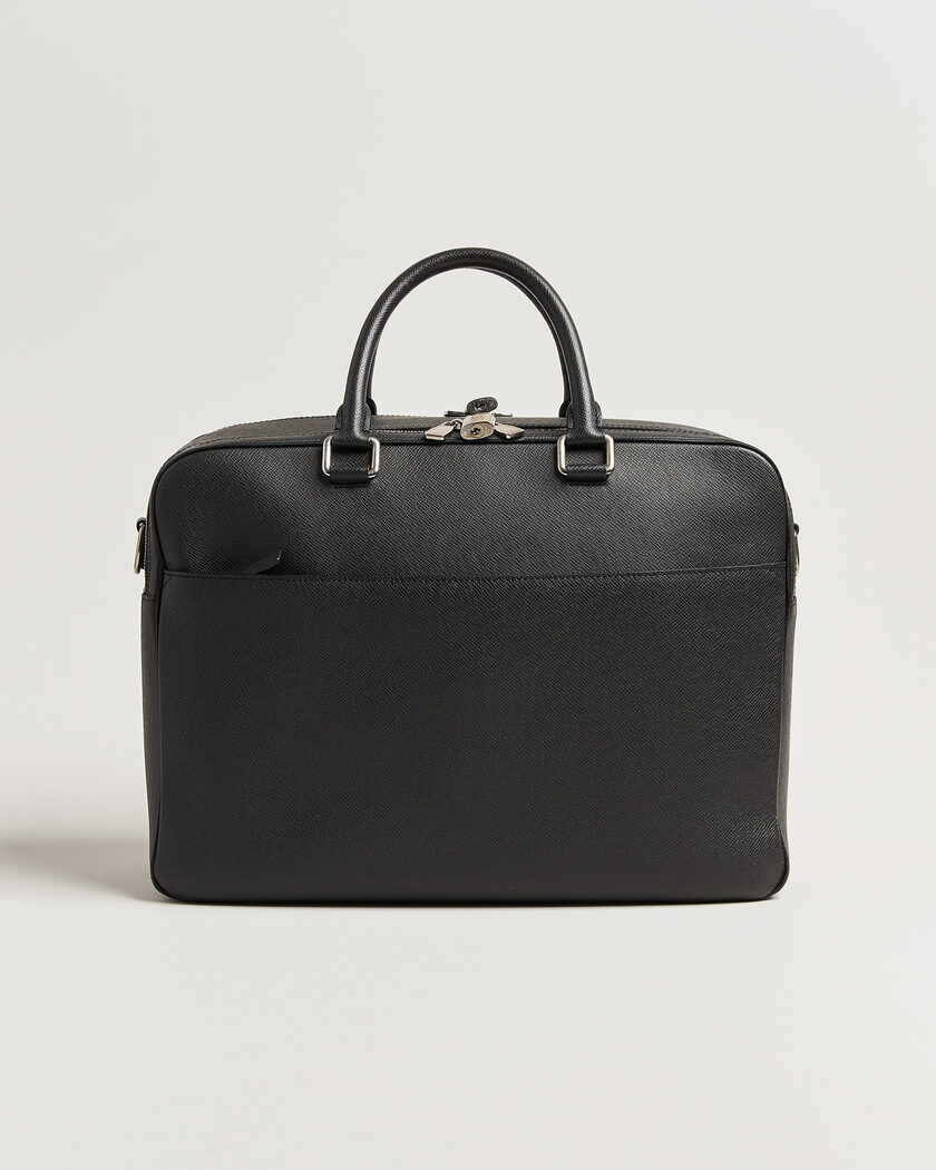 Louis Vuitton Pre-Owned Overnight Bag Taiga Leather Black – Zwart