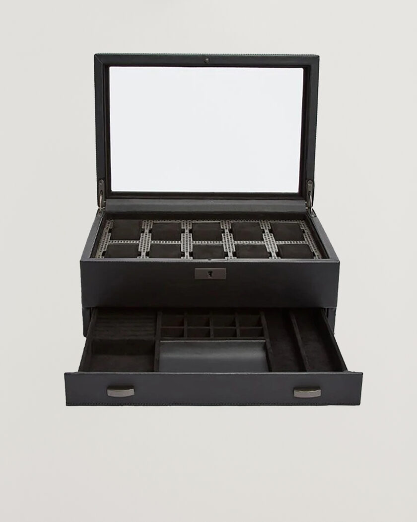WOLF Axis 10-Piece Watch Box Copper – Zwart