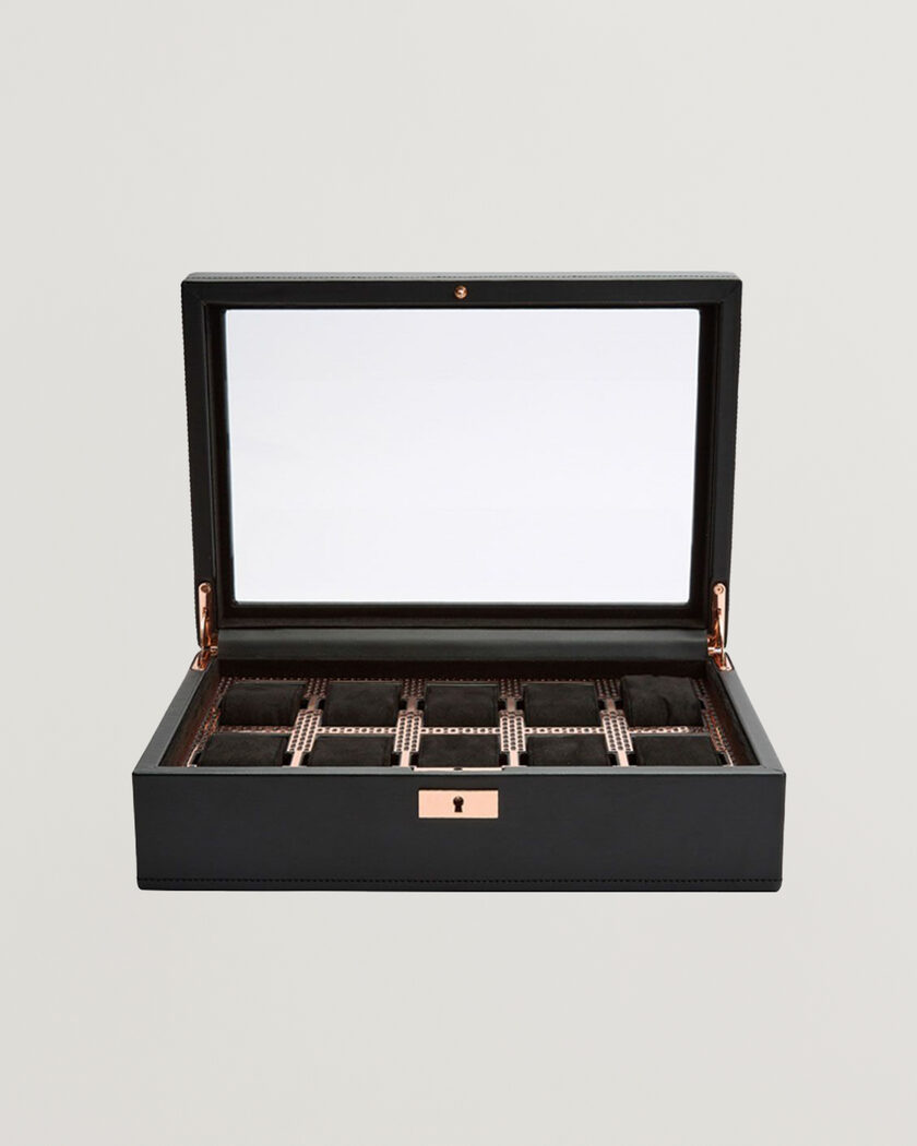 WOLF Axis 10-Piece Watch Box Copper – Zwart