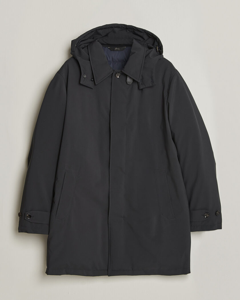 Brioni Performa Down Coat Navy – Blauw